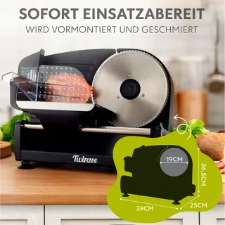Twinzee Allessnijder Elektrisch RVS 2 Messen 0-15mm — miniatuur 3