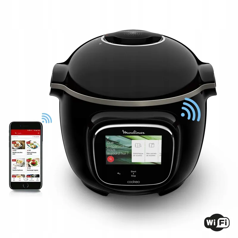 MOULINEX Cookeo Touch Multicooker Slimme Snelkookpan WiFi Zwart — foto 1