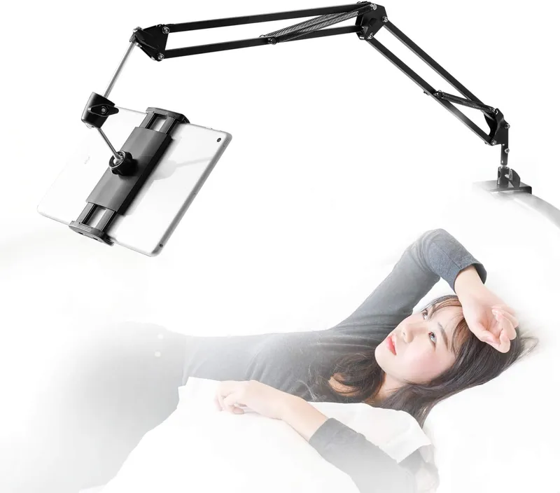 Universele Tablethouder voor Bed Aluminium Arm 360° — foto 2
