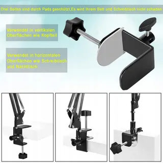Universele Tablethouder voor Bed Aluminium Arm 360° — miniatuur 5