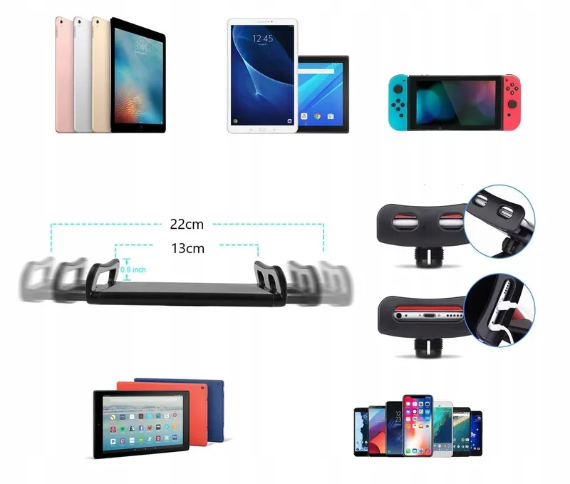 Universele Tablethouder voor Bed Aluminium Arm 360° — foto 12