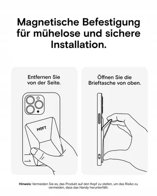 MOFT Magnetische Portemonnee Telefoonstandaard Leren Hoes iPhone MagSafe — miniatuur 7