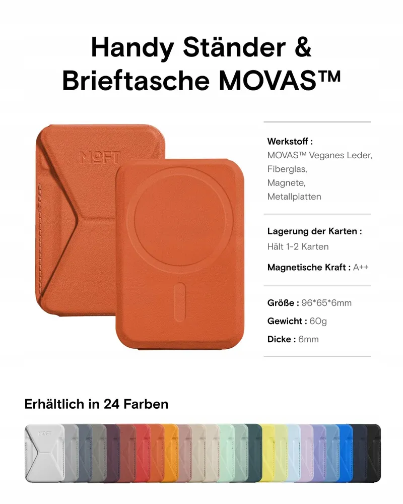 MOFT Magnetische Portemonnee Telefoonstandaard Leren Hoes iPhone MagSafe — foto 5