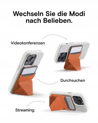 MOFT Magnetische Portemonnee Telefoonstandaard Leren Hoes iPhone MagSafe — miniatuur 3