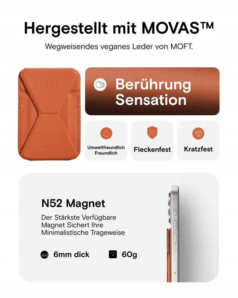 MOFT Magnetische Portemonnee Telefoonstandaard Leren Hoes iPhone MagSafe — foto 4