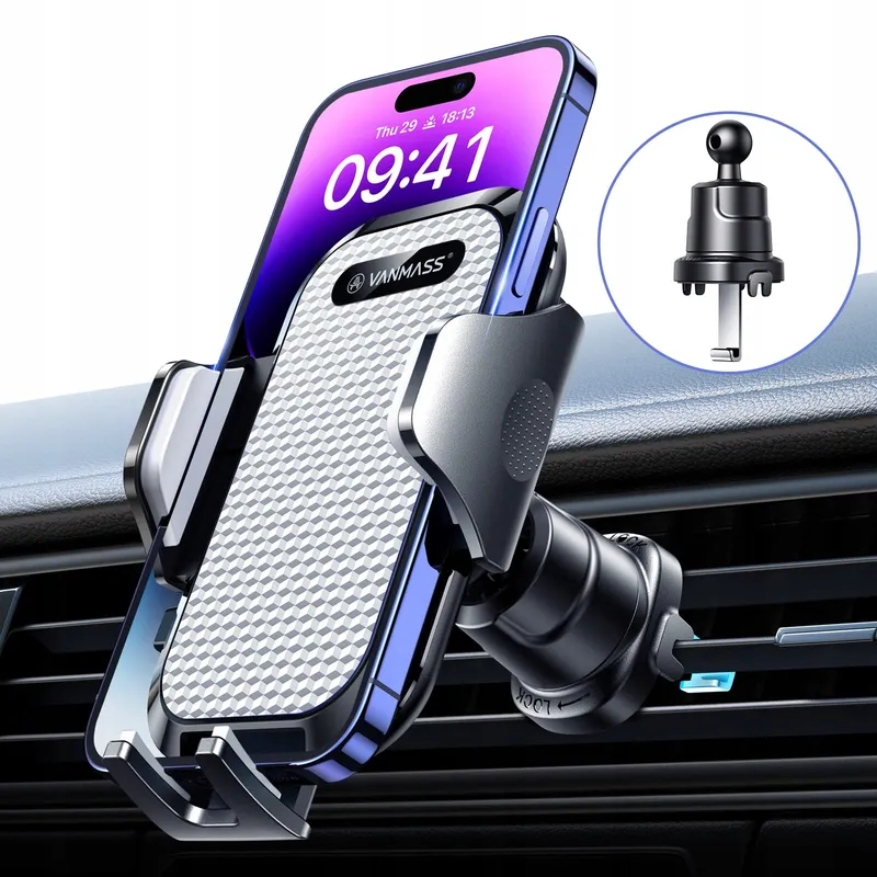VANMASS Autohouder 360 voor iPhone Android Wit — foto 1