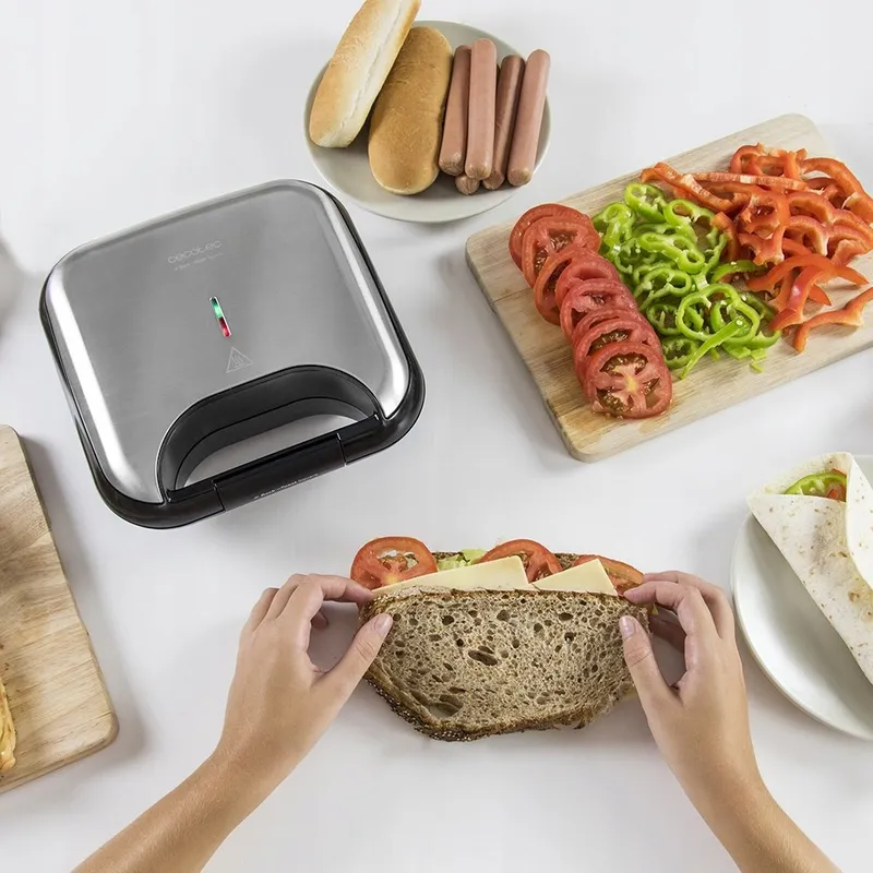 CECOTEC Rock'nToast Sandwichmaker Antiaanbaklaag 750W 2 Sandwiches β foto 6