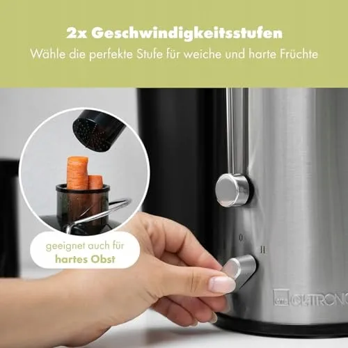 CLATRONIC Sapcentrifuge Groente Fruit Grote Vulschacht 400W — foto 7