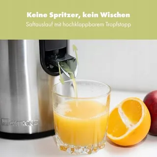 CLATRONIC Sapcentrifuge Groente Fruit Grote Vulschacht 400W — miniatuur 4