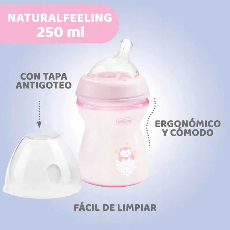 CHICCO Anti-koliek Fles 250ml 2+ Maanden Siliconen Speen — foto 3