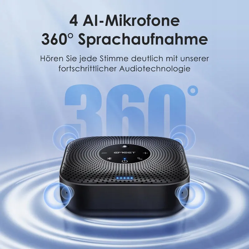 EMEET M0 Plus Conferentiespreker 4 Microfoons 360 USB PC Skype — foto 2
