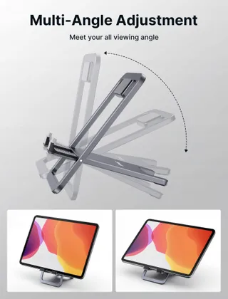 JSAUX Aluminium Tabletstandaard Verstelbaar iPad Samsung — miniatuur 5