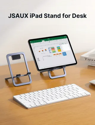 JSAUX Aluminium Tabletstandaard Verstelbaar iPad Samsung — miniatuur 2
