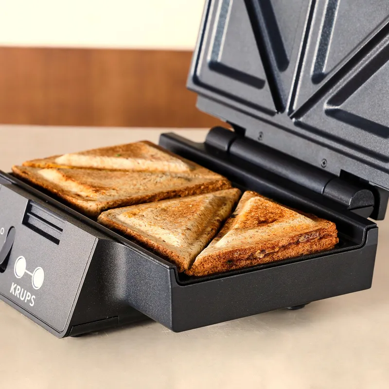 KRUPS FDK451 Sandwichmaker Driehoekig 850W Antiaanbak — foto 8