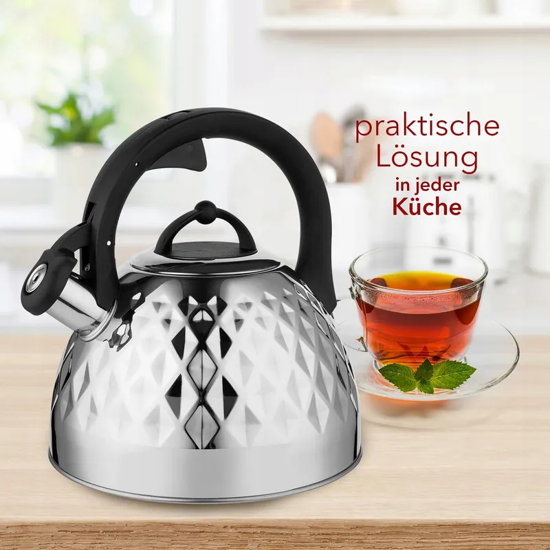FLORINA Fenny Mirror Waterketel 2,5L RVS Inductie — foto 8