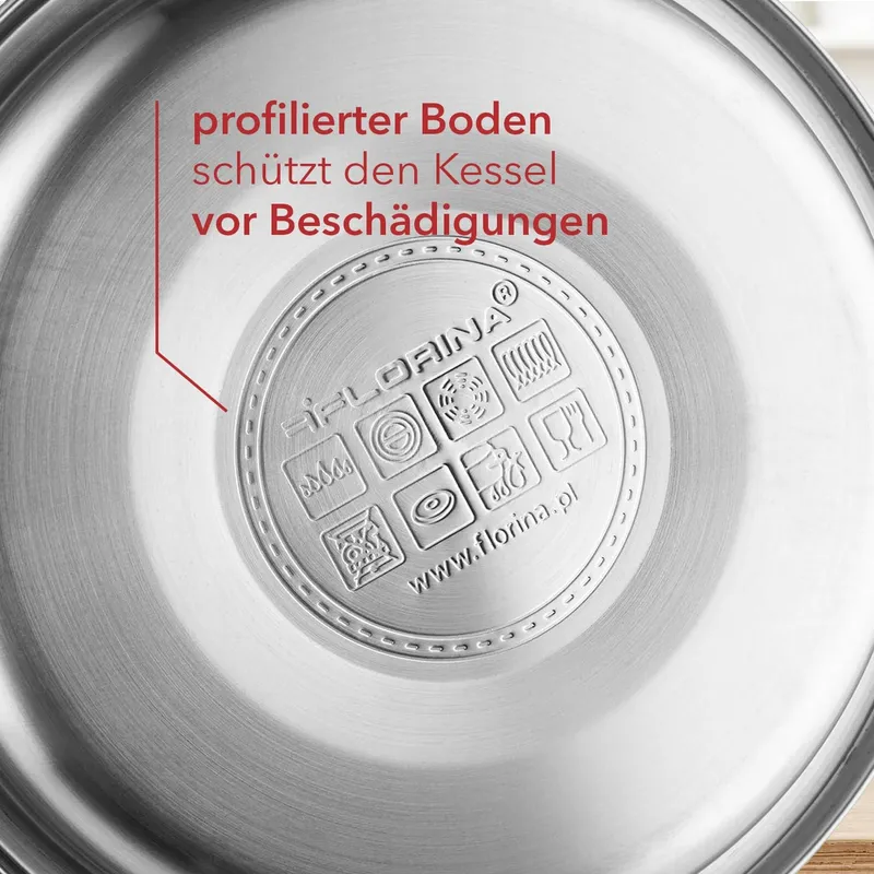 FLORINA Fenny Mirror Waterketel 2,5L RVS Inductie — foto 5