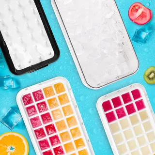 QUELIEN IJsblokjeshouder met Deksel Zwart 64 Blokjes — miniatuur 7