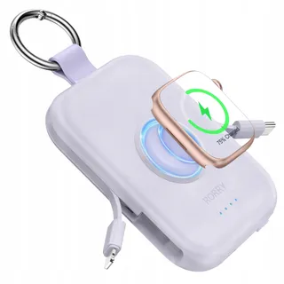 RORRY Power Bank 5000mAh Met Kabel Voor iPhone En Apple Watch — miniatuur 1