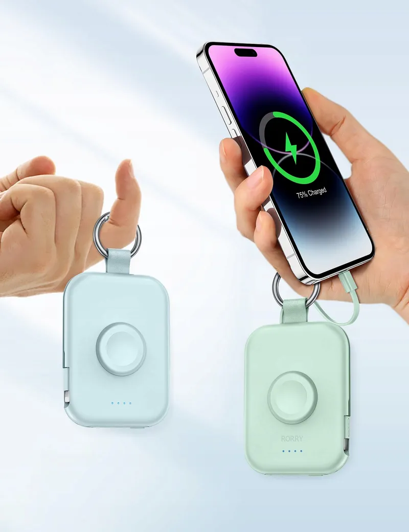 RORRY Power Bank 5000mAh Met Kabel Voor iPhone En Apple Watch — foto 5