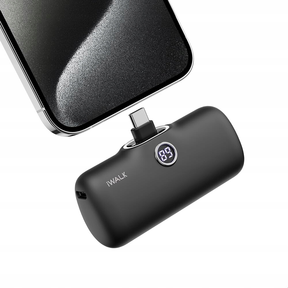 IWALK Powerbank 4800mAh USB-C 20W Snelladen Zwart