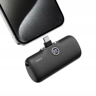 IWALK Powerbank 4800mAh USB-C 20W Snelladen Zwart — miniatuur 1