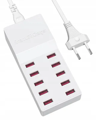 BINAMAO USB Oplader 50W 10-Poorts iPhone iPad Samsung Huawei — miniatuur 1
