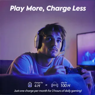 NUBWO G06 Draadloze Gaming Headset Microfoon PS5 PS4 PC Mobiel — miniatuur 6