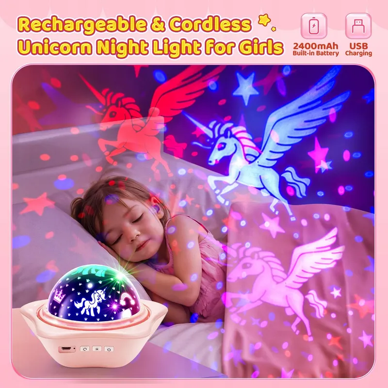 ONE FIRE Sterrenhemelprojector Kinderen 90 Standen Nachtlampje — foto 6