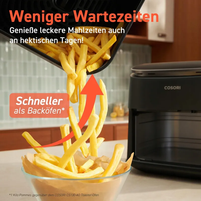 COSORI Airfryer 9-in-1 XXL 6L Stil Energiezuinig — foto 3