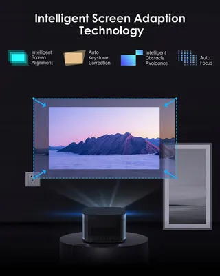 XGIMI Horizon Pro 4K Projector 1500 Lumen WiFi Bluetooth Android TV — miniatuur 4