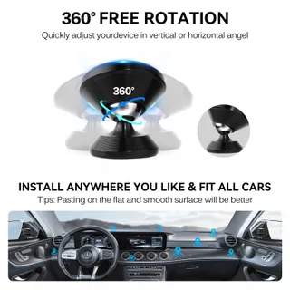 IVOLER 360 Magnetische Autotelefoonhouder — miniatuur 5