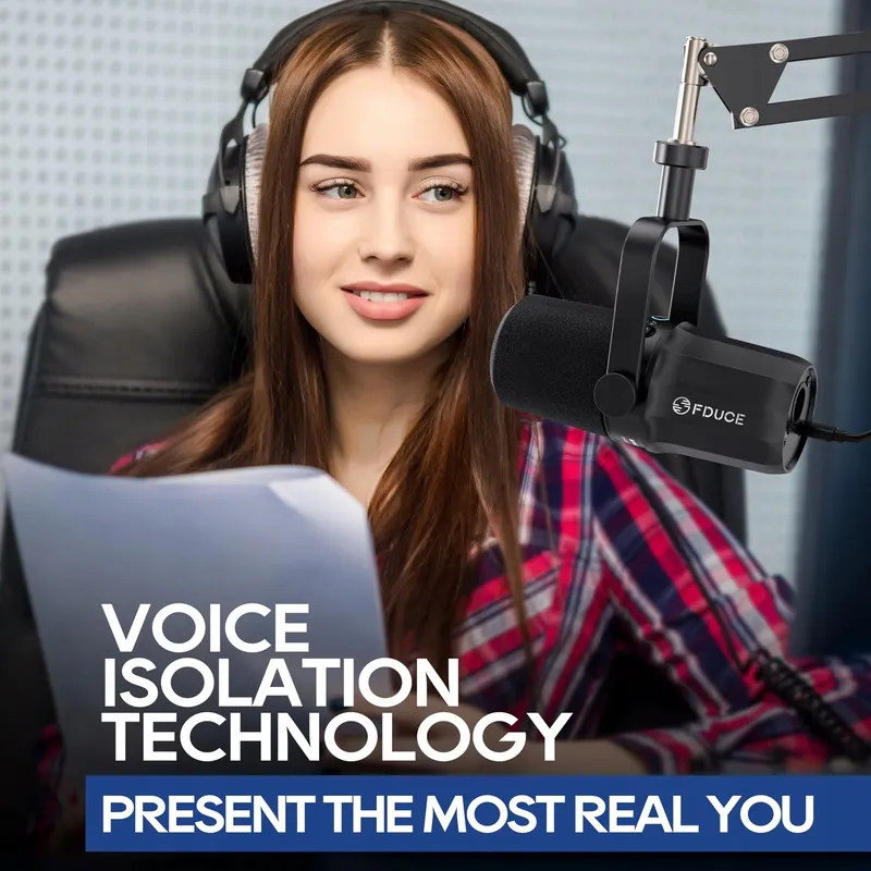 FDUCE SL40+ USB XLR Microfoon Podcast Gaming Streaming — foto 3