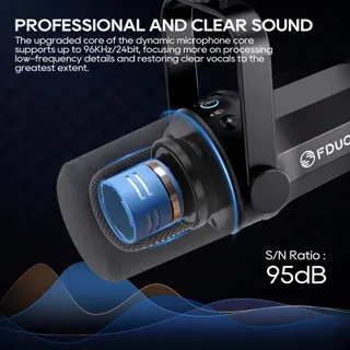 FDUCE SL40+ USB XLR Microfoon Podcast Gaming Streaming — miniatuur 2