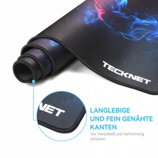 TECKNET Muismat XXL 900x400mm Zwart Waterdicht — miniatuur 5
