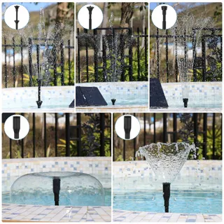 AISITIN Solar Tuinfontein 20W DIY Verstelbare Standaard — miniatuur 4
