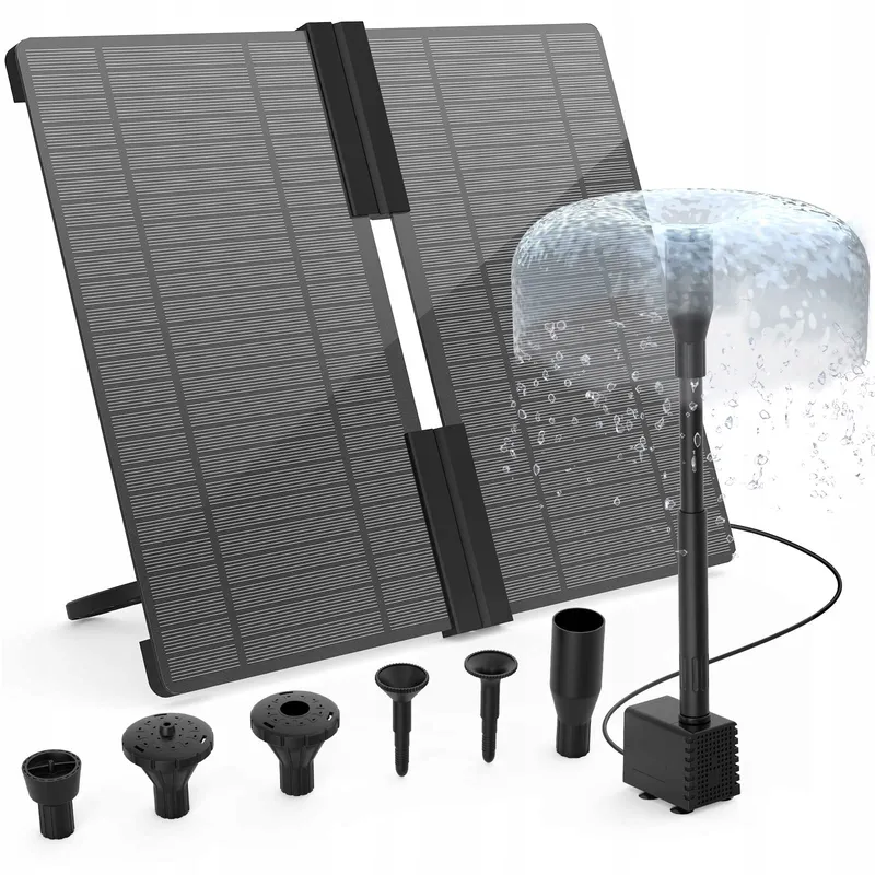 AISITIN Solar Tuinfontein 20W DIY Verstelbare Standaard — foto 1