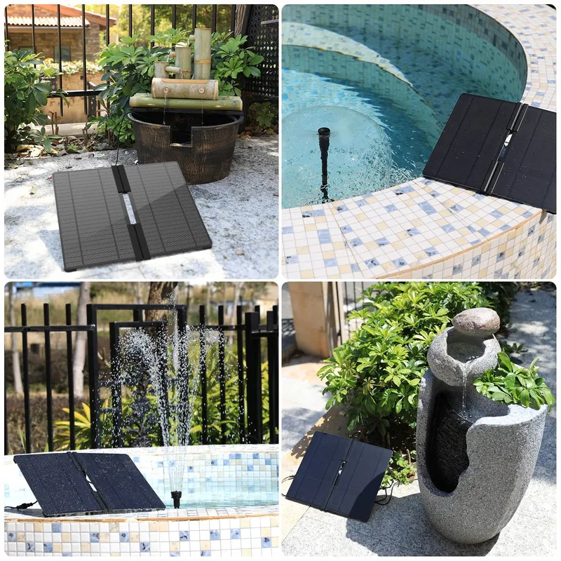 AISITIN Solar Tuinfontein 20W DIY Verstelbare Standaard — foto 5
