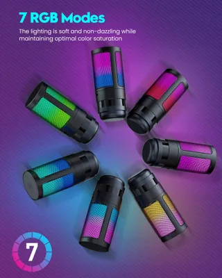 QIUOIO Gaming USB Microfoon RGB Streaming Podcast PC PS4 PS5 Mac — miniatuur 6