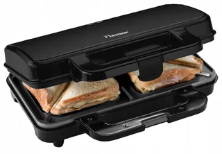 BESTRON XL Tosti-ijzer 900W Antiaanbak Auto Temperatuurregeling
