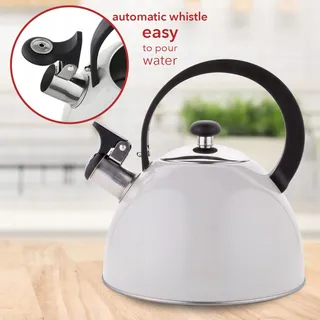 FLORINA Brillo Waterketel 2,5L RVS Inductie Grijs — miniatuur 2