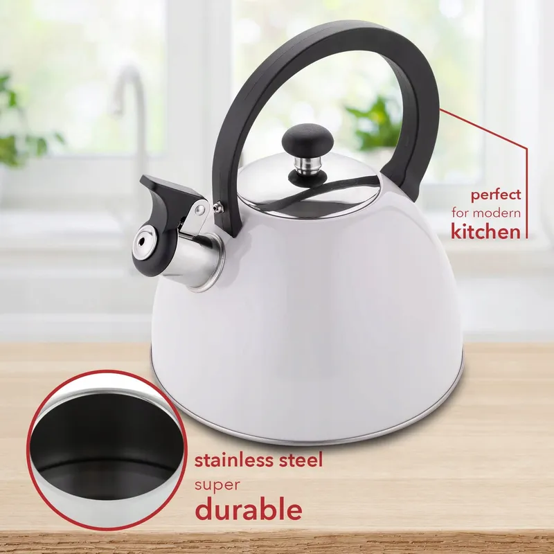 FLORINA Brillo Waterketel 2,5L RVS Inductie Grijs — foto 3