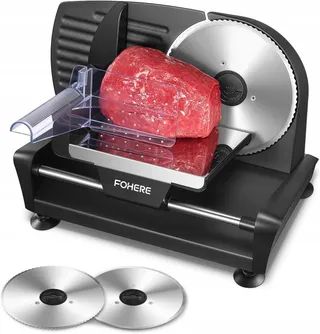 FOHERE 200W Elektrische Snijmachine Brood Vlees Fruit