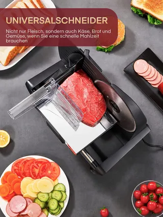 FOHERE 200W Elektrische Snijmachine Brood Vlees Fruit — miniatuur 6