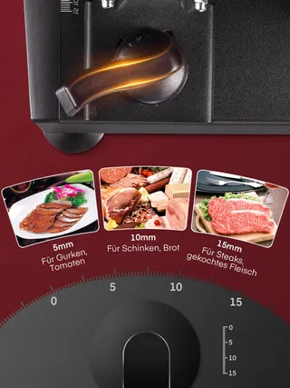 FOHERE 200W Elektrische Snijmachine Brood Vlees Fruit — miniatuur 3