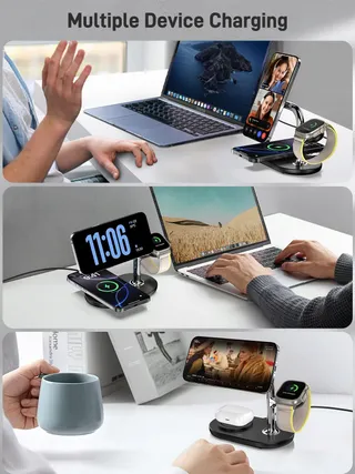 ZENGOOSE Draadloze Oplader 3-in-1 iPhone Apple Watch AirPods — miniatuur 6