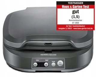 ROMMELSBACHER Tosti-ijzer ST1800 4XL Antiaanbak 1800W Grijs — miniatuur 2