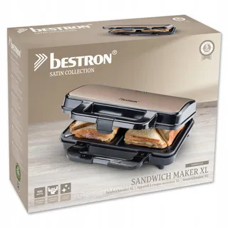 BESTRON XL Sandwichmaker 2 Sandwiches Automatische Temperatuurregeling — miniatuur 7