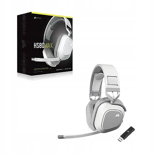 CORSAIR HS80 MAX Draadloze Gaming Headset Wit — foto 9