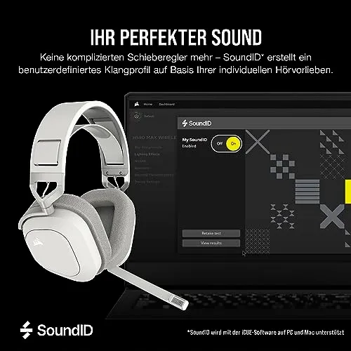 CORSAIR HS80 MAX Draadloze Gaming Headset Wit — foto 7