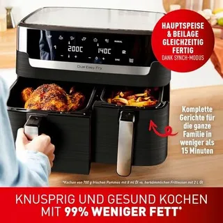 TEFAL Dual Easy Fry Airfryer 5,2L+3,1L Twee Kamers 7 Programma's — miniatuur 3